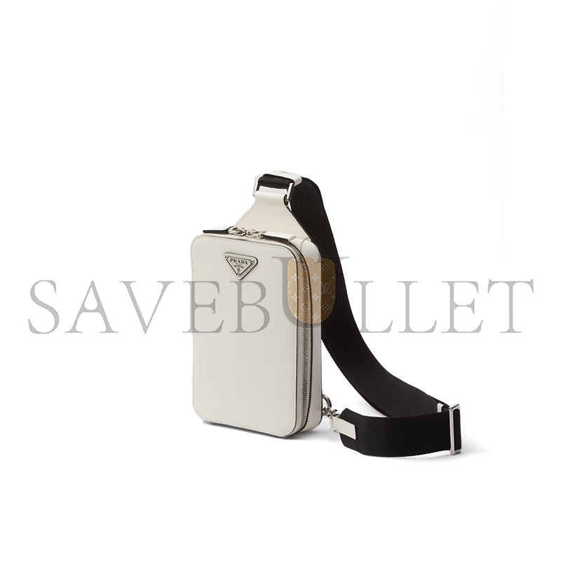 Pra*a brique saffiano leather bag 2vz106 (20*14*4cm)